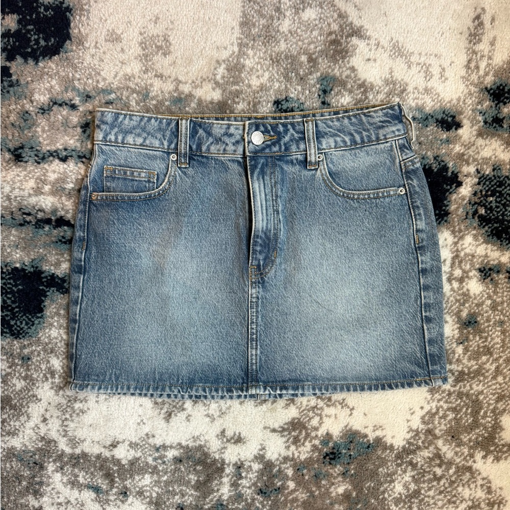 PacSun Light Blue Denim Mini Skirt